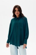 Koszula Damska Model Elisa BUT BLU0192 Bottle Green - Roco Fashion