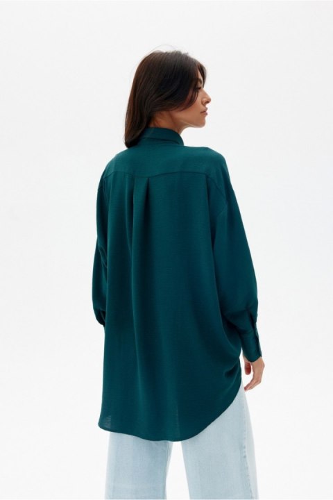 Koszula Damska Model Elisa BUT BLU0192 Bottle Green - Roco Fashion Koszula Damska Model Elisa BUT BLU0192 Bottle Green - Roco Fashion