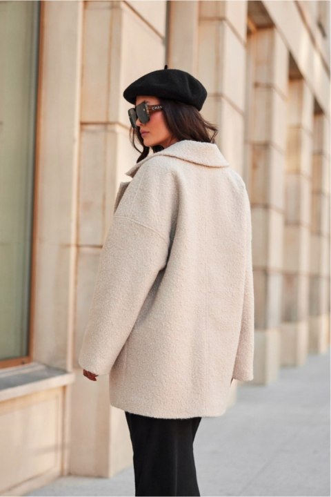Kurtka Damska Model Camila BEJ KUR0029 Light Beige - Roco Fashion Kurtka Damska Model Camila BEJ KUR0029 Light Beige - Roco Fashion