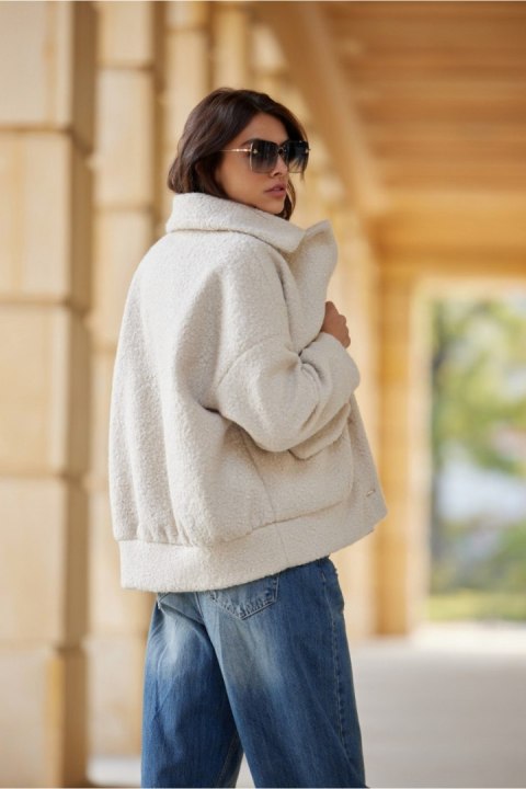 Kurtka Damska Model Ivon BEJ KUR0027 Beige - Roco Fashion Kurtka Damska Model Ivon BEJ KUR0027 Beige - Roco Fashion