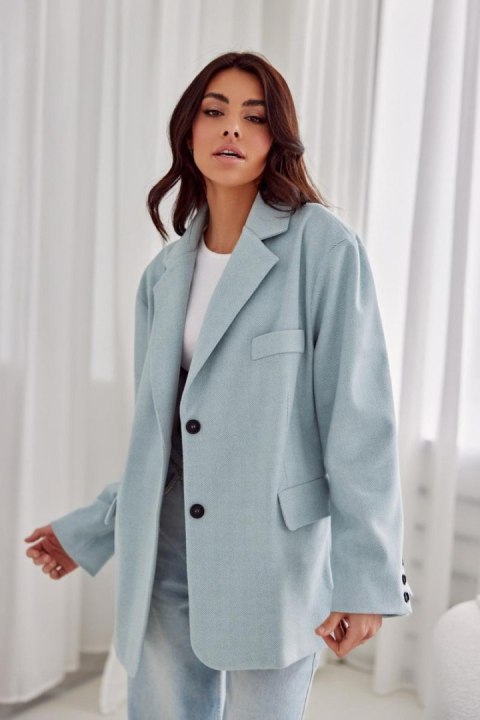 Marynarka Model Arya MIE ZAK0018 Mint - Roco Fashion Marynarka Model Arya MIE ZAK0018 Mint - Roco Fashion