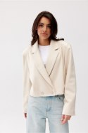 Marynarka Model Juliet BEZ ZAK0017 Beige - Roco Fashion