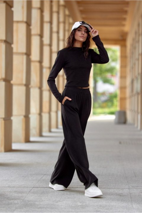 Spodnie Damskie Model Harper CZA SPD0039 Black - Roco Fashion Spodnie Damskie Model Harper CZA SPD0039 Black - Roco Fashion