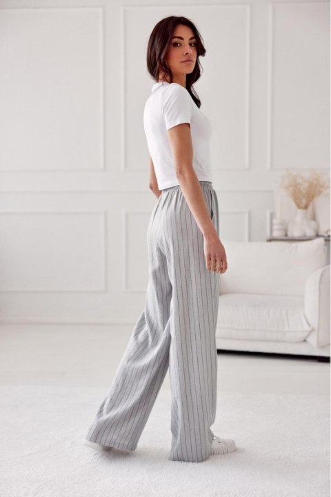 Spodnie Damskie Model Poppy SZA SPD0033 Grey - Roco Fashion Spodnie Damskie Model Poppy SZA SPD0033 Grey - Roco Fashion