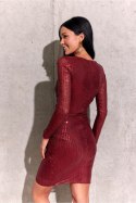 Sukienka Model BOR 0265 Bordo - Roco Fashion