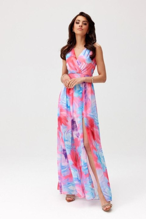Sukienka Model Charlotte SUK0477 53D Multicolor - Roco Fashion Sukienka Model Charlotte SUK0477 53D Multicolor - Roco Fashion