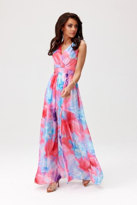 Sukienka Model Charlotte SUK0477 53D Multicolor - Roco Fashion Sukienka Model Charlotte SUK0477 53D Multicolor - Roco Fashion