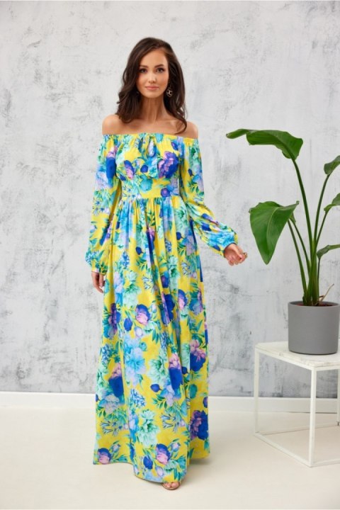 Sukienka Model SUK0362 L54 Multicolor - Roco Fashion Sukienka Model SUK0362 L54 Multicolor - Roco Fashion