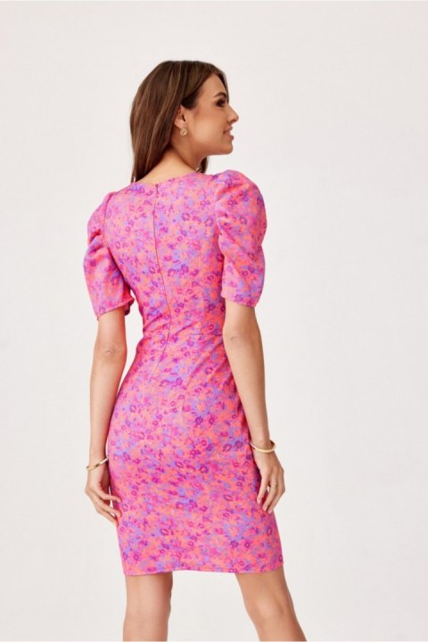 Sukienka Model SUK0367 E14 Pink - Roco Fashion Sukienka Model SUK0367 E14 Pink - Roco Fashion