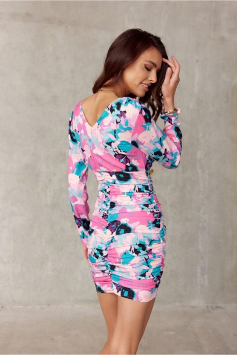 Sukienka Model SUK0389 E17 Multicolor - Roco Fashion Sukienka Model SUK0389 E17 Multicolor - Roco Fashion