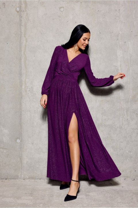 Sukienka Model Tiffany BIS SUK0420 Violet - Roco Fashion Sukienka Model Tiffany BIS SUK0420 Violet - Roco Fashion