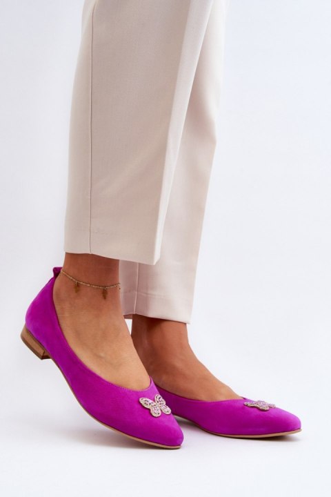 Baleriny Model Zazoo 2887/067 Fuksja - Step in style Baleriny Model Zazoo 2887/067 Fuksja - Step in style