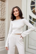 Bluzka Model Leonie BEJ BLU0167 Light Beige - Roco Fashion