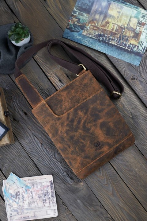 Torebka Model T-60-HBR Brown - Galanter Torebka Model T-60-HBR Brown - Galanter