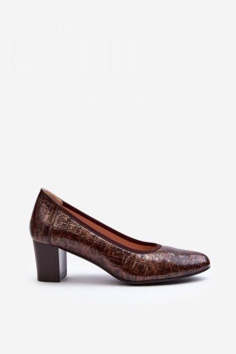 Czółenka Model Cynania 58307 Brown - Step in style Czółenka Model Cynania 58307 Brown - Step in style