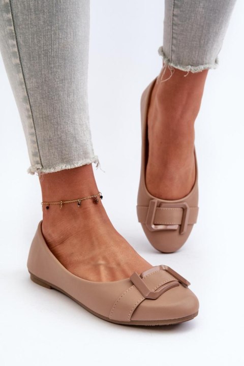 Baleriny Model Cadwenla 9988-69 Dark Beige - Step in style Baleriny Model Cadwenla 9988-69 Dark Beige - Step in style