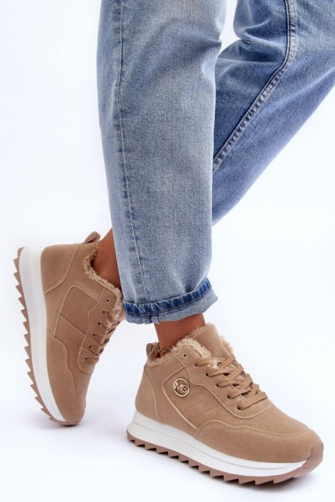 Buty Sportowe Model Adite TL233-63 Dark Beige - Step in style Buty Sportowe Model Adite TL233-63 Dark Beige - Step in style