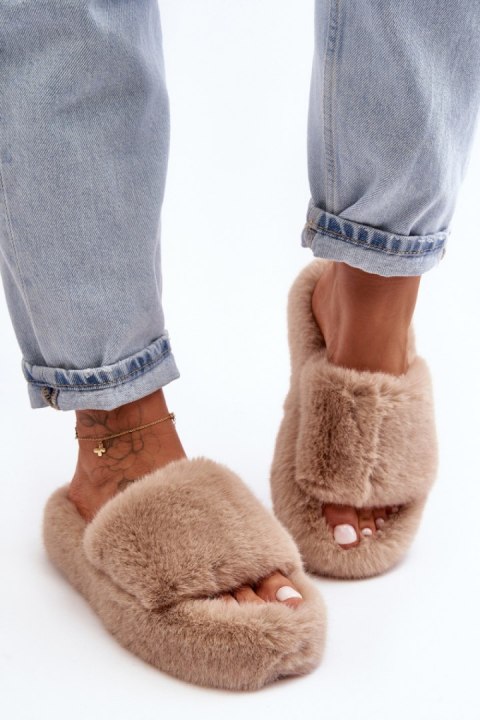 Kapcie Model Biella WSL-187 Beige - Step in style Kapcie Model Biella WSL-187 Beige - Step in style