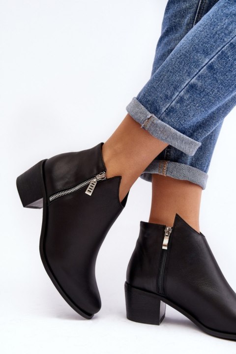 Botki Model Annaja 4111-M Black - Step in style Botki Model Annaja 4111-M Black - Step in style