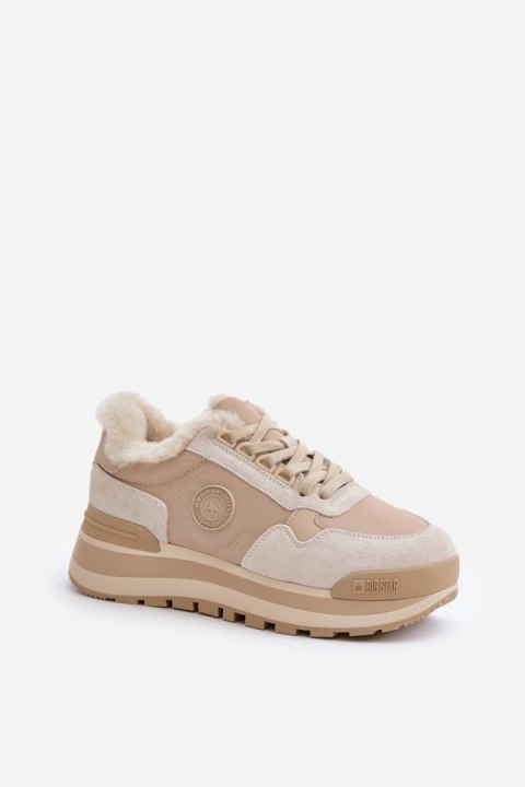 Buty Sportowe Model Big Star OO274A214 Beżowe - Step in style Buty Sportowe Model Big Star OO274A214 Beżowe - Step in style