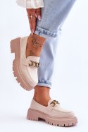 Mokasyny Model Larey H8-302 Light Beige - Step in style