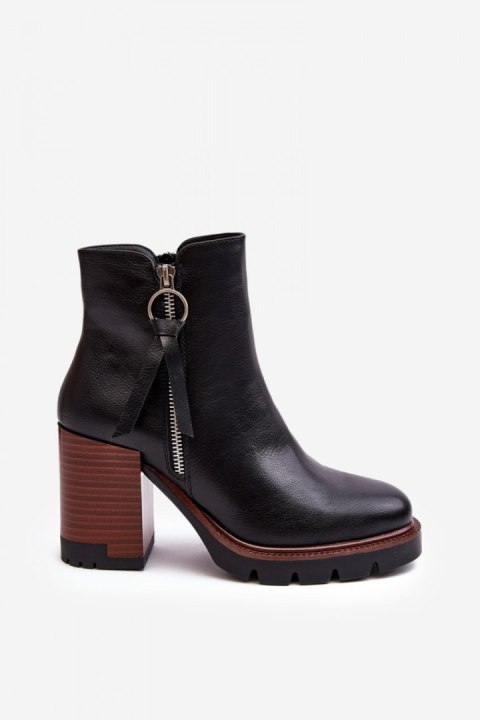 Botki Model Brittney 58103 Black - Step in style Botki Model Brittney 58103 Black - Step in style