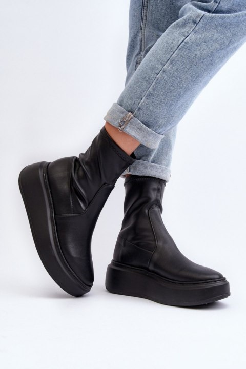 Botki Model Zazoo 3395 Black - Step in style Botki Model Zazoo 3395 Black - Step in style