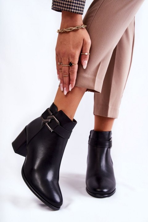 Botki Model Astrid BT604 Black - Step in style Botki Model Astrid BT604 Black - Step in style