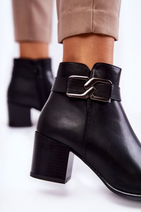 Botki Model Astrid BT604 Black - Step in style Botki Model Astrid BT604 Black - Step in style