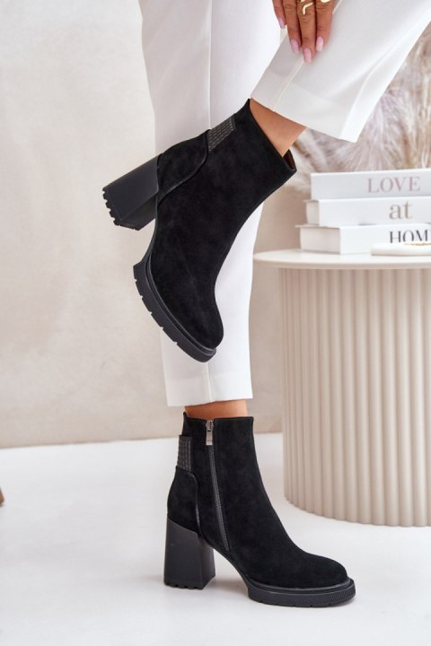 Botki Model DA CR42-106 Black - Step in style Botki Model DA CR42-106 Black - Step in style