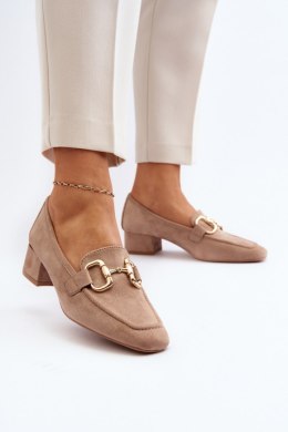 Czółenka Model Dolvira C-219 Beige - Step in style