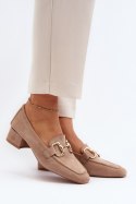 Czółenka Model Dolvira C-219 Beige - Step in style
