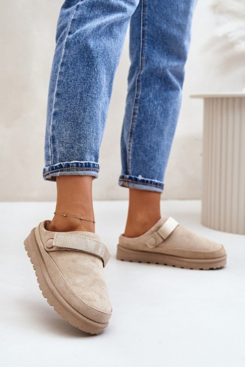Kapcie Model Azida YY-12 Beige - Step in style Kapcie Model Azida YY-12 Beige - Step in style