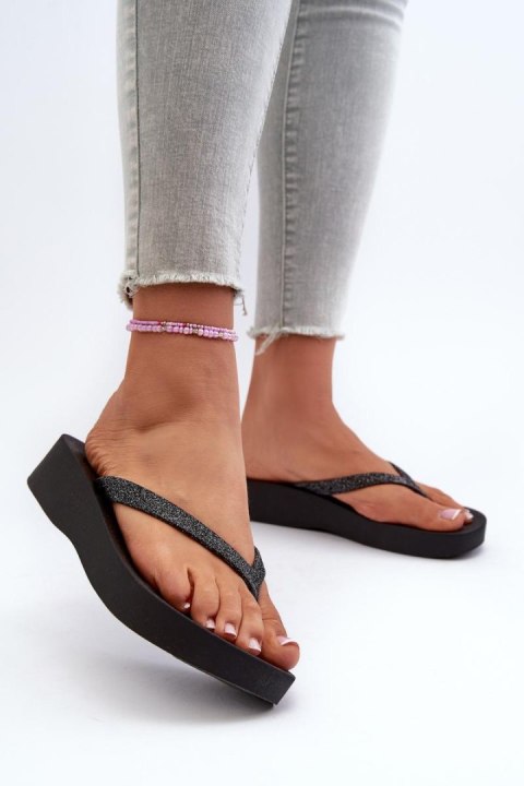 Sandał Japonki Model 83386 Ipanema Mesh Chic Plat Fem Black - Step in style Sandał Japonki Model 83386 Ipanema Mesh Chic Plat Fem Black - Step in style