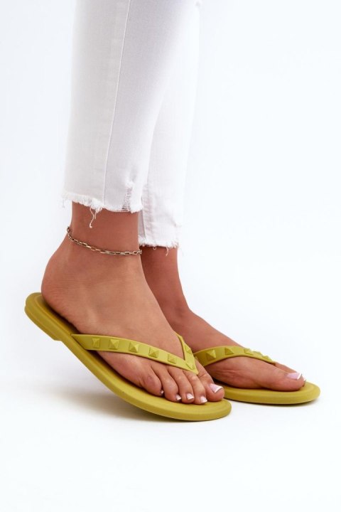 Sandał Japonki Model Zaxy JJ285253 Limonka - Step in style Sandał Japonki Model Zaxy JJ285253 Limonka - Step in style