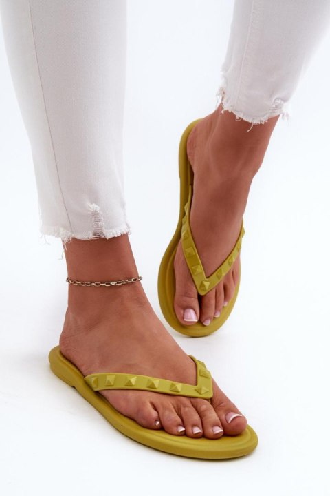 Sandał Japonki Model Zaxy JJ285253 Limonka - Step in style Sandał Japonki Model Zaxy JJ285253 Limonka - Step in style