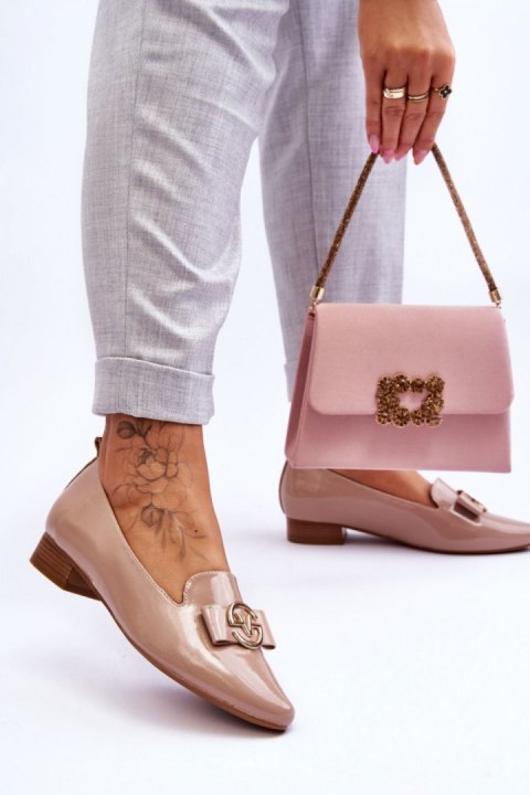 Mokasyny Model Asselia 23-10917 Beige - Step in style Mokasyny Model Asselia 23-10917 Beige - Step in style