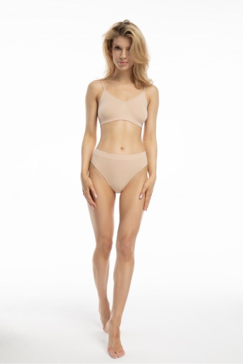 Biustonosz Soft Model Bamboo Bralette Beige - Julimex Biustonosz Soft Model Bamboo Bralette Beige - Julimex