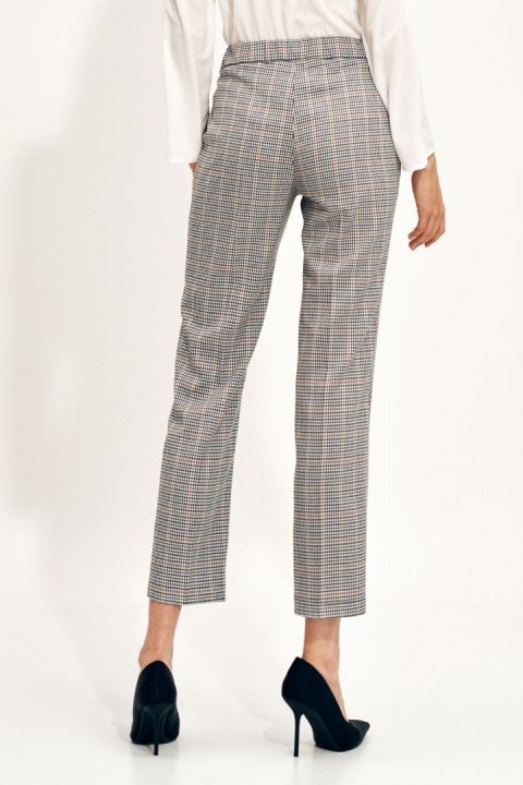 Spodnie Eleganckie spodnie chino w kratę SD74 Kratka - Nife Spodnie Eleganckie spodnie chino w kratę SD74 Kratka - Nife