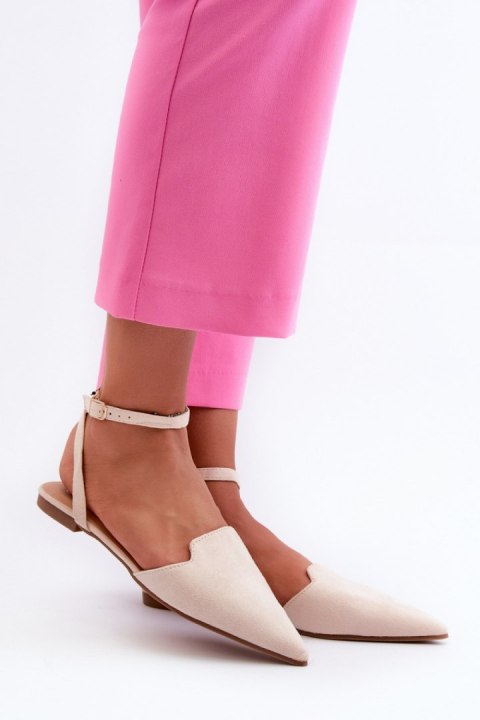 Baleriny Model Ellesara JH265 Light Beige - Step in style Baleriny Model Ellesara JH265 Light Beige - Step in style