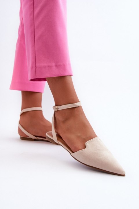 Baleriny Model Ellesara JH265 Light Beige - Step in style Baleriny Model Ellesara JH265 Light Beige - Step in style