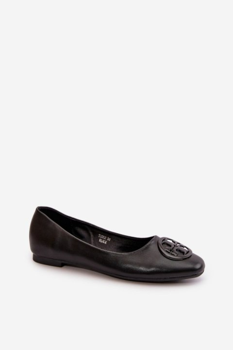 Baleriny Model Rhodike TU252 Black - Step in style Baleriny Model Rhodike TU252 Black - Step in style