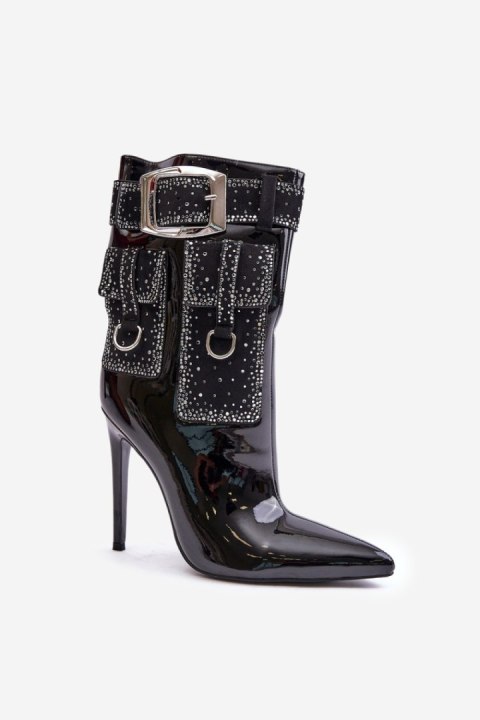 Botki Model 77-CD Black - Step in style Botki Model 77-CD Black - Step in style