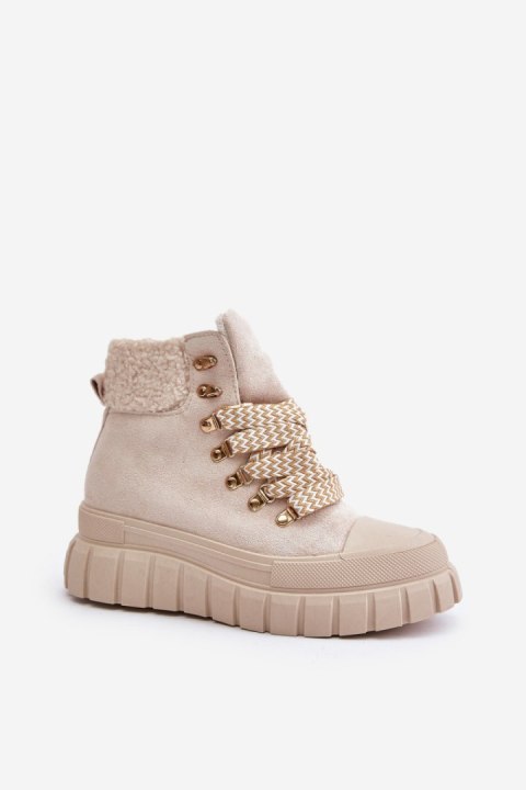 Botki Model Alcyhen 24BT26-7929 Beige - Step in style Botki Model Alcyhen 24BT26-7929 Beige - Step in style