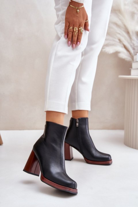 Botki Model DA JC42-37 Black - Step in style Botki Model DA JC42-37 Black - Step in style