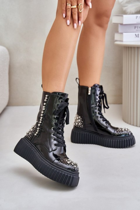 Botki Model DA MR880-079 Black - Step in style Botki Model DA MR880-079 Black - Step in style