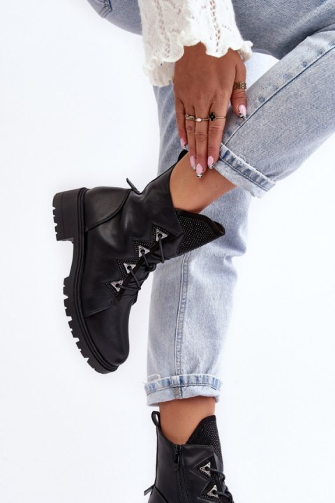 Botki Model Gwen S.Barski HY93-52A Black - Step in style Botki Model Gwen S.Barski HY93-52A Black - Step in style