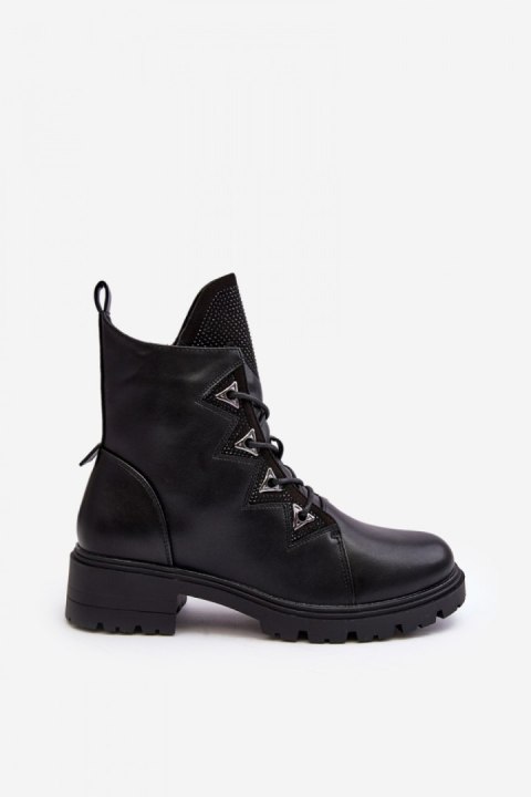 Botki Model Gwen S.Barski HY93-52A Black - Step in style Botki Model Gwen S.Barski HY93-52A Black - Step in style