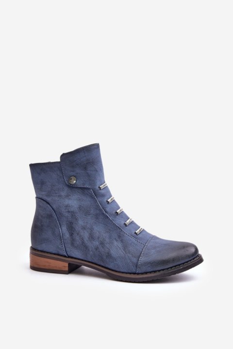 Botki Model Labise ASA62-16 Blue - Step in style Botki Model Labise ASA62-16 Blue - Step in style