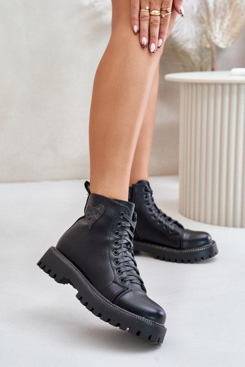 Botki Model Obeena 9681A Black - Step in style Botki Model Obeena 9681A Black - Step in style
